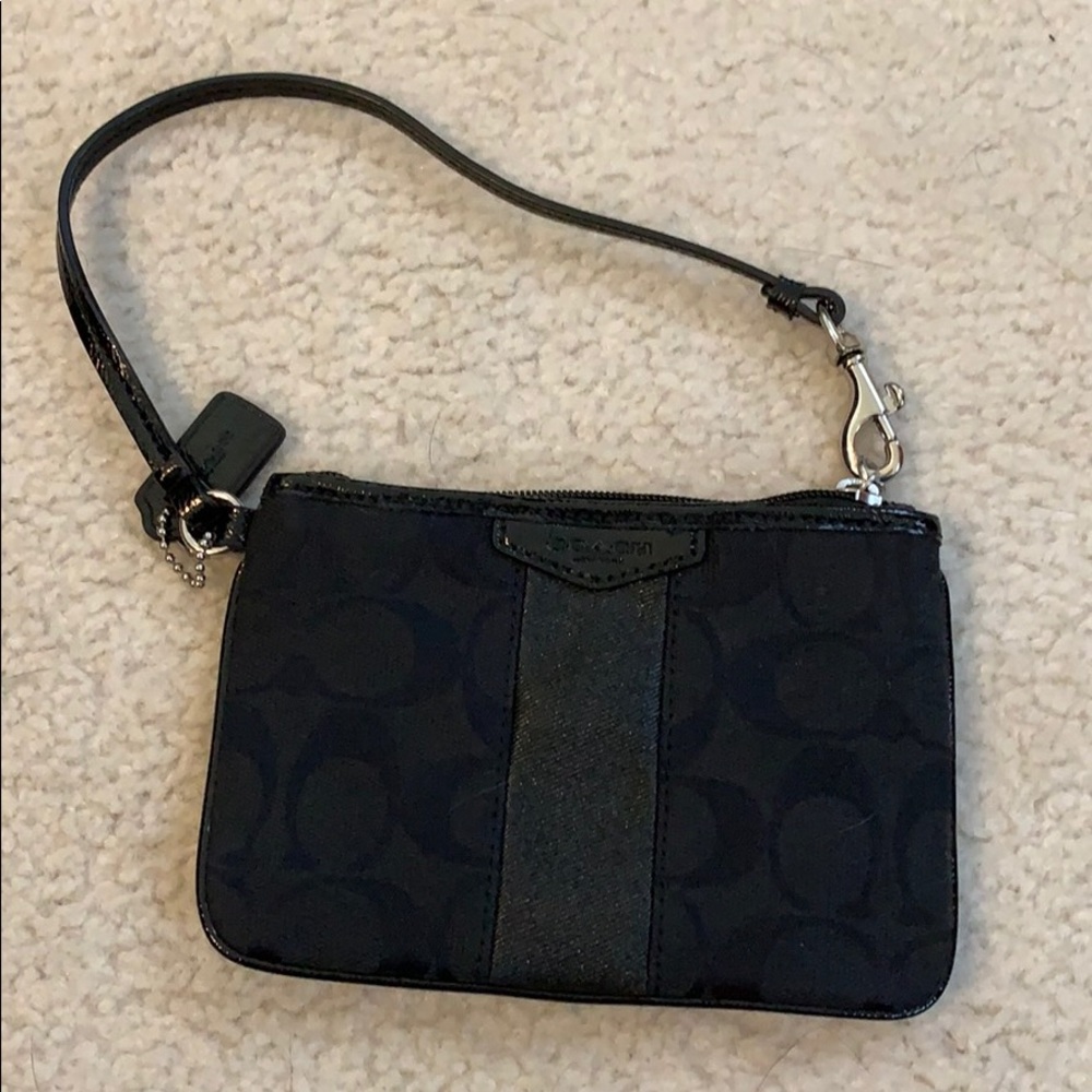 Black Coach wristlet